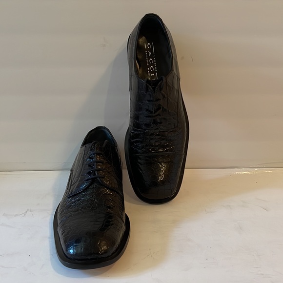 Laudino CACCIN - Genuine Alligator Oxfords - New in Box - Made in Italy - Picture 5 of 9